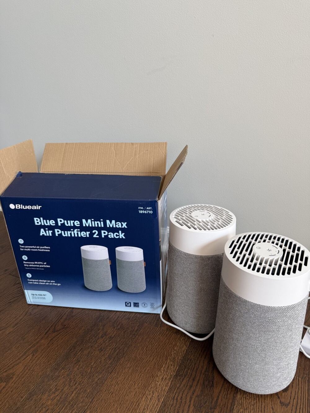 Blue Pure Mini Max Air Purifier, 2-pack By Blueair